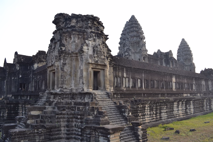 Inside the main courtyard of the temple.