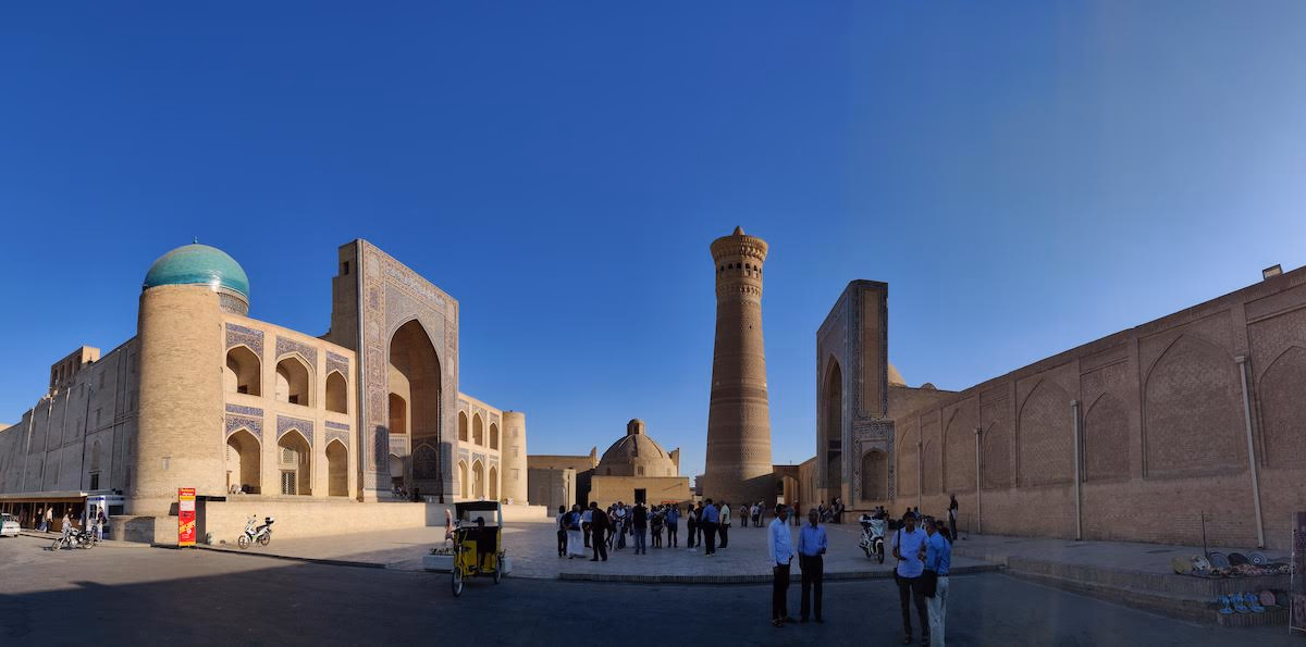 The open plaza outside the Kalan Mosque.
