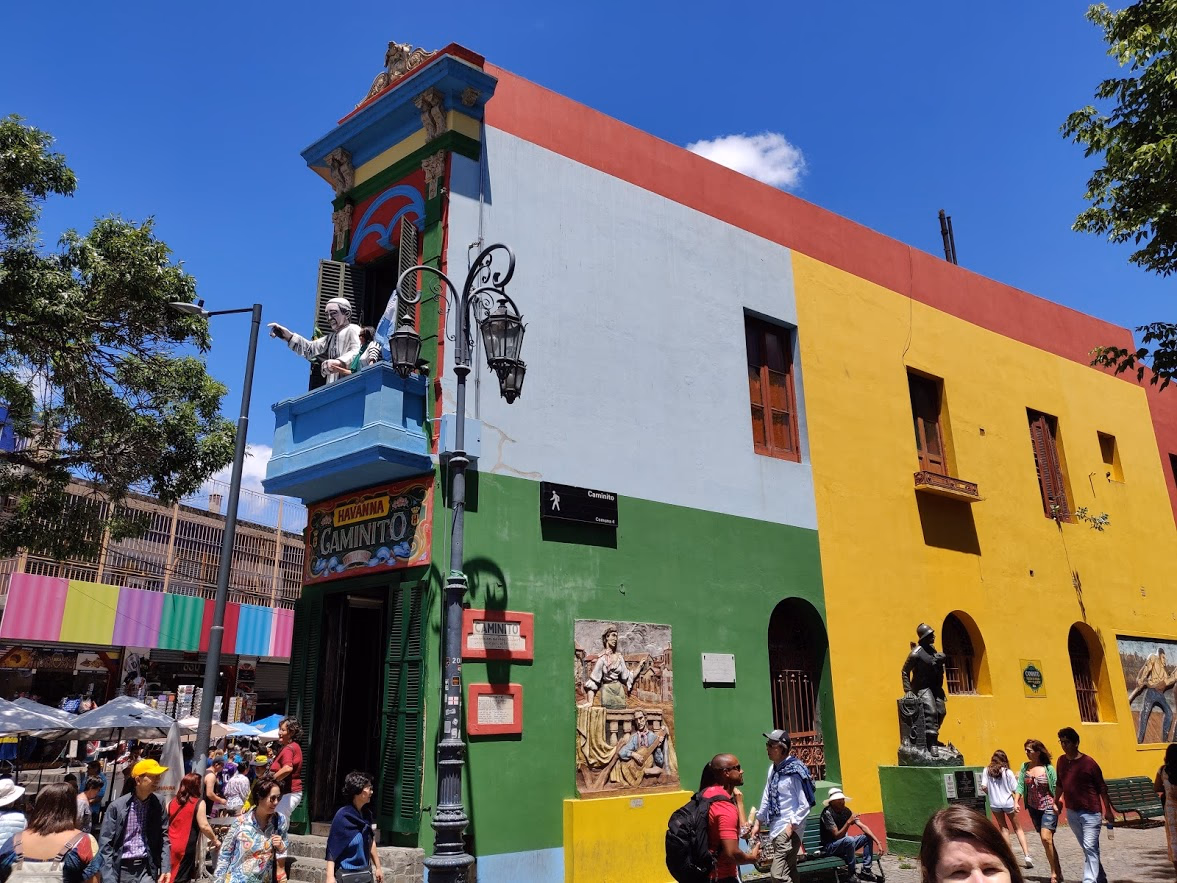 Caminito, in the center of La Boca barrio.