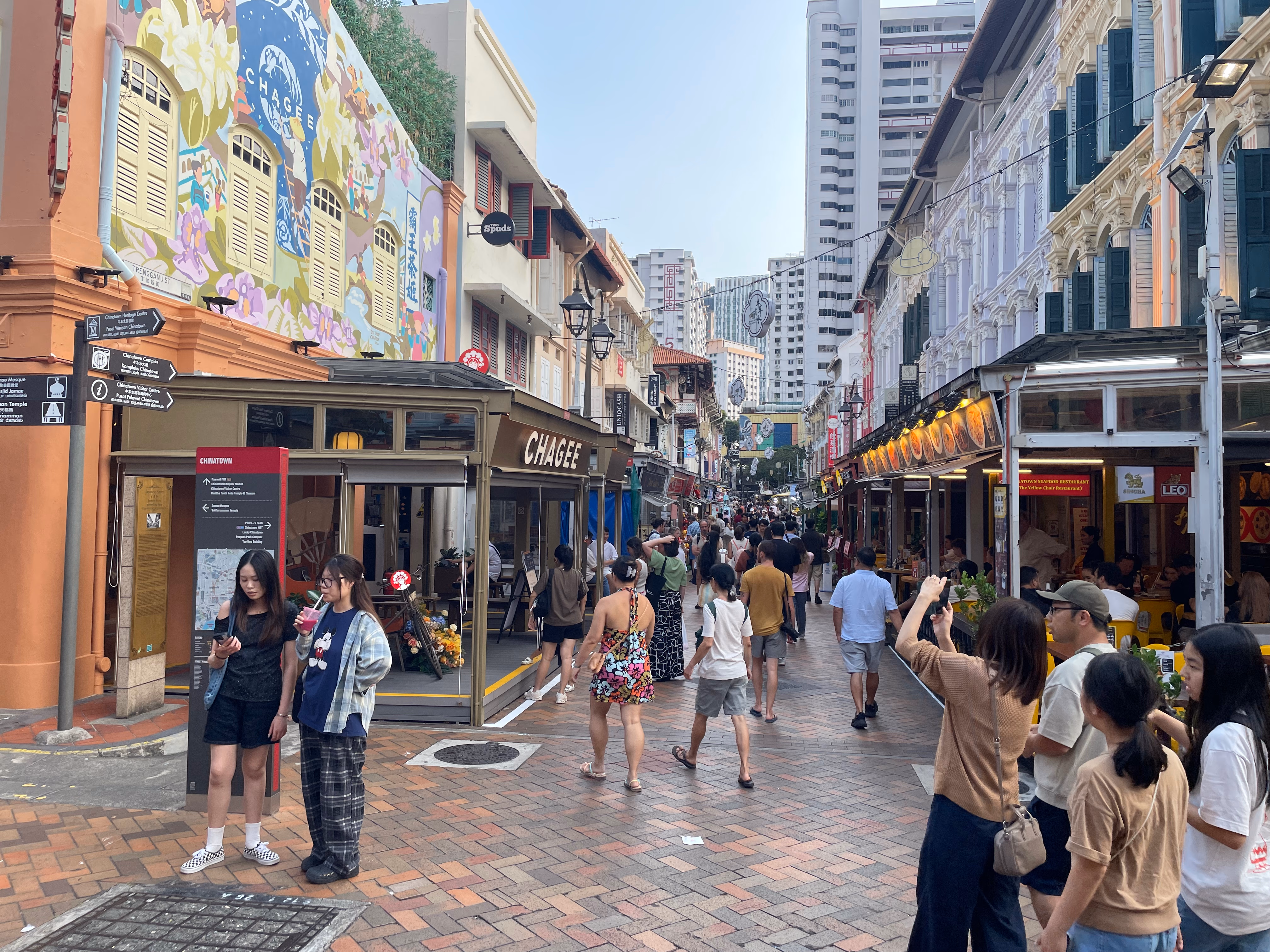 Chinatown in Singapore.
