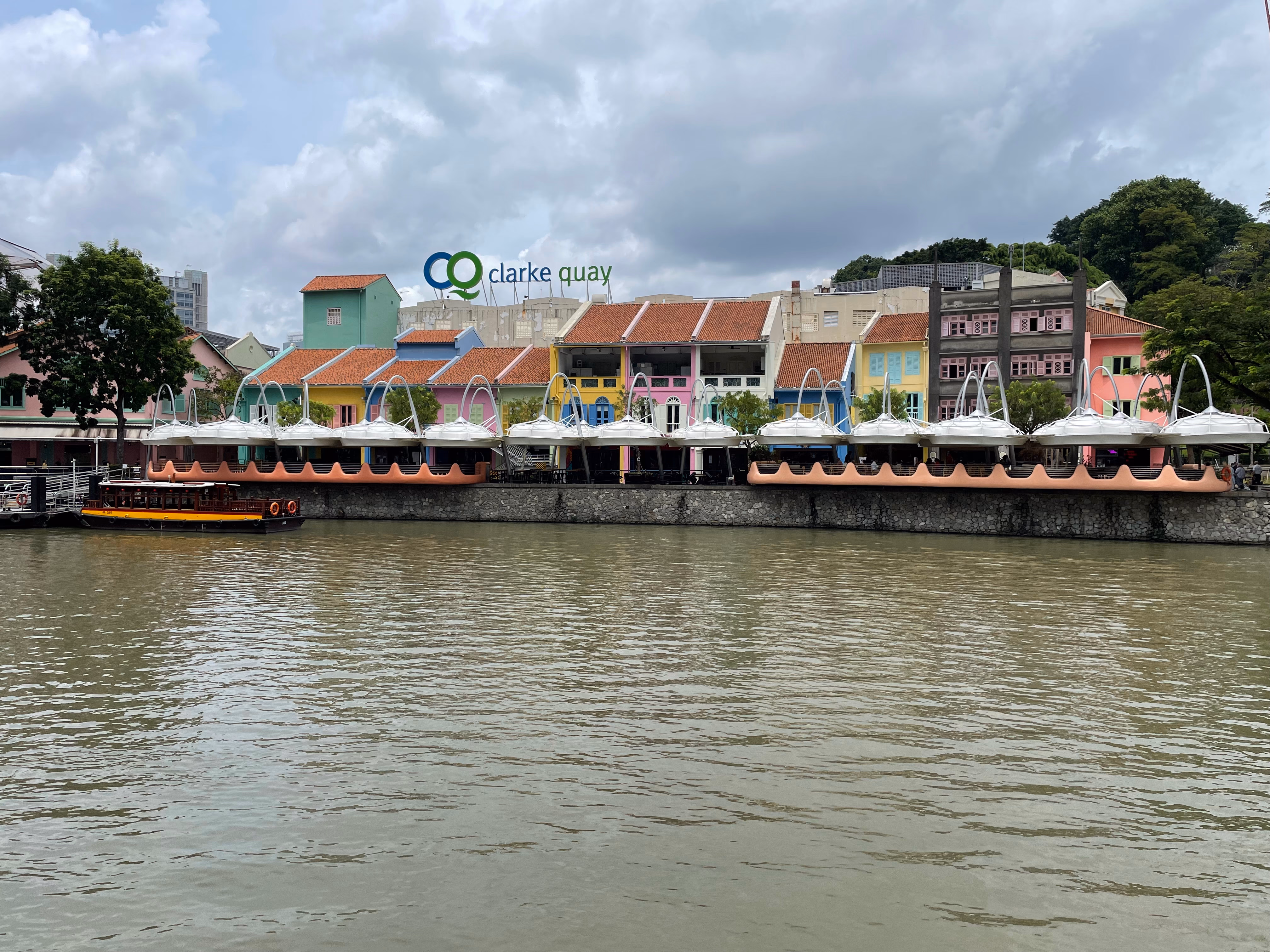 Clarke Quay on the Singapore River.
