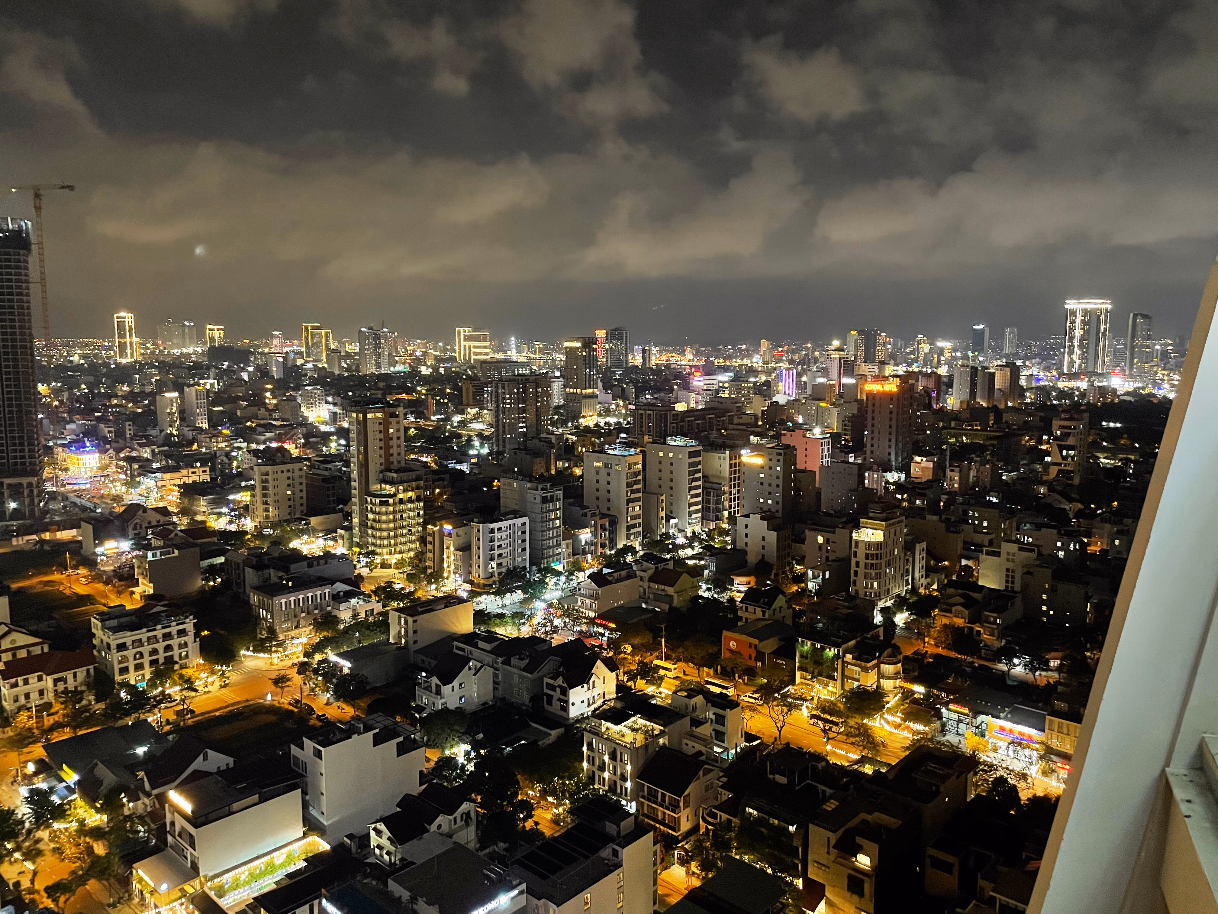 Da Nang city skyline at night.