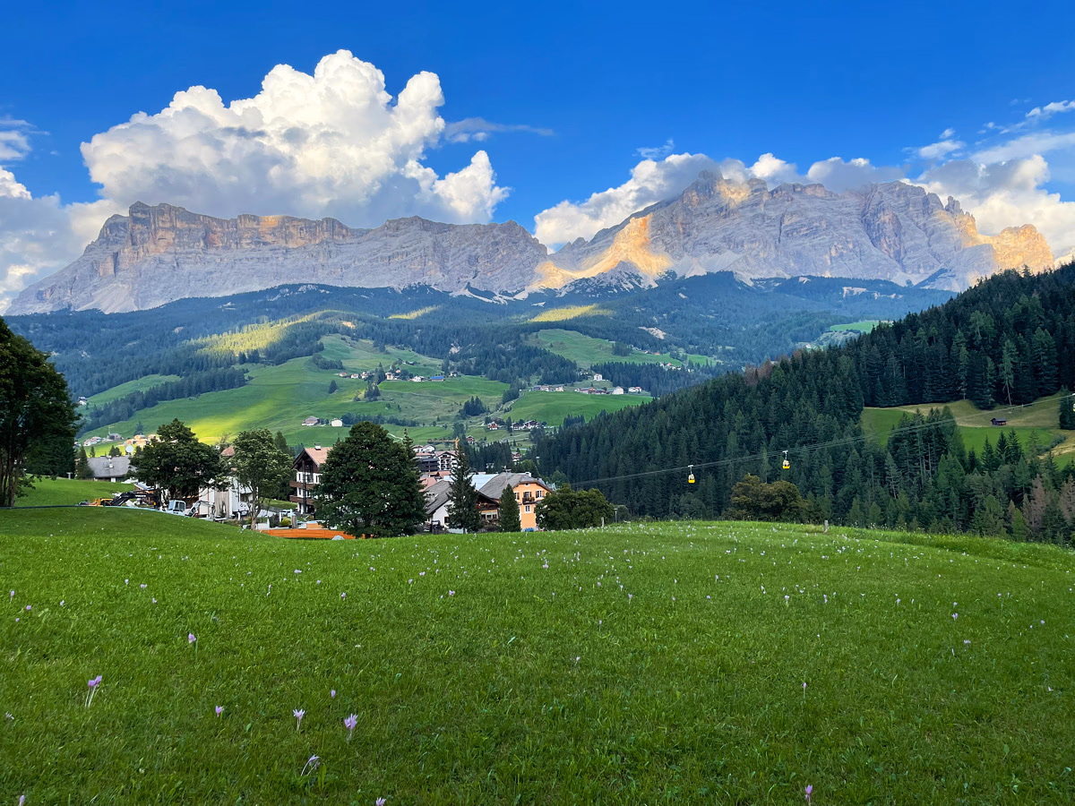 A view from one of the numerous hiking paths around La Villa.