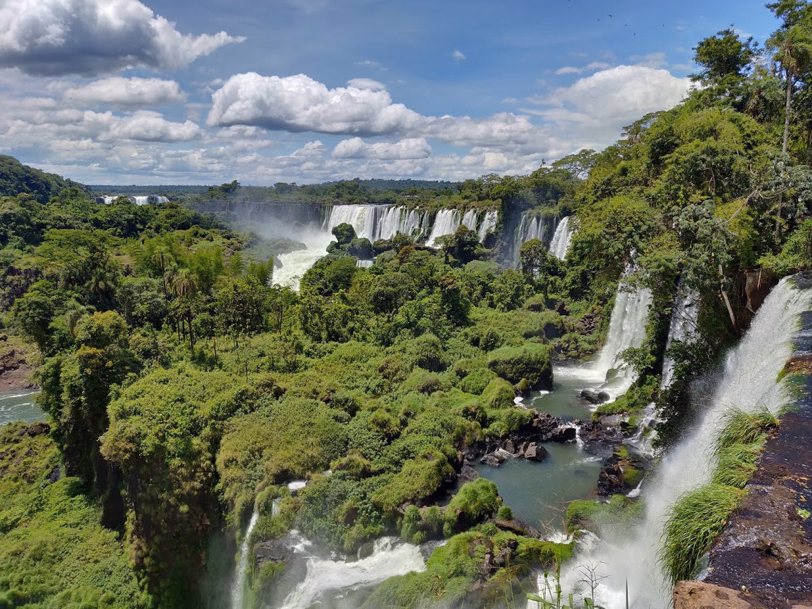 Two sides of Iguazu Falls