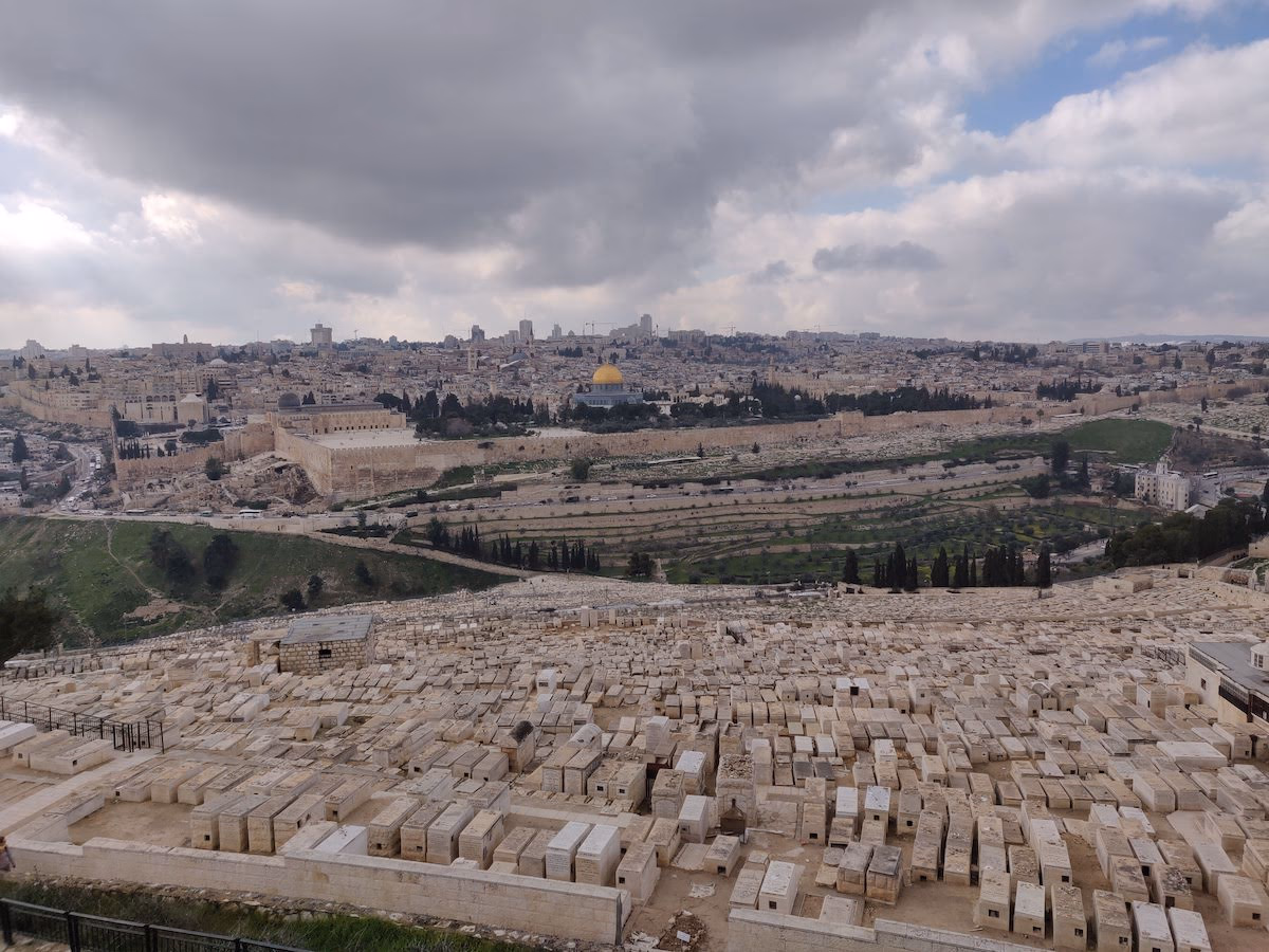 Panoramic view of Jerusalem from Mount of Olives