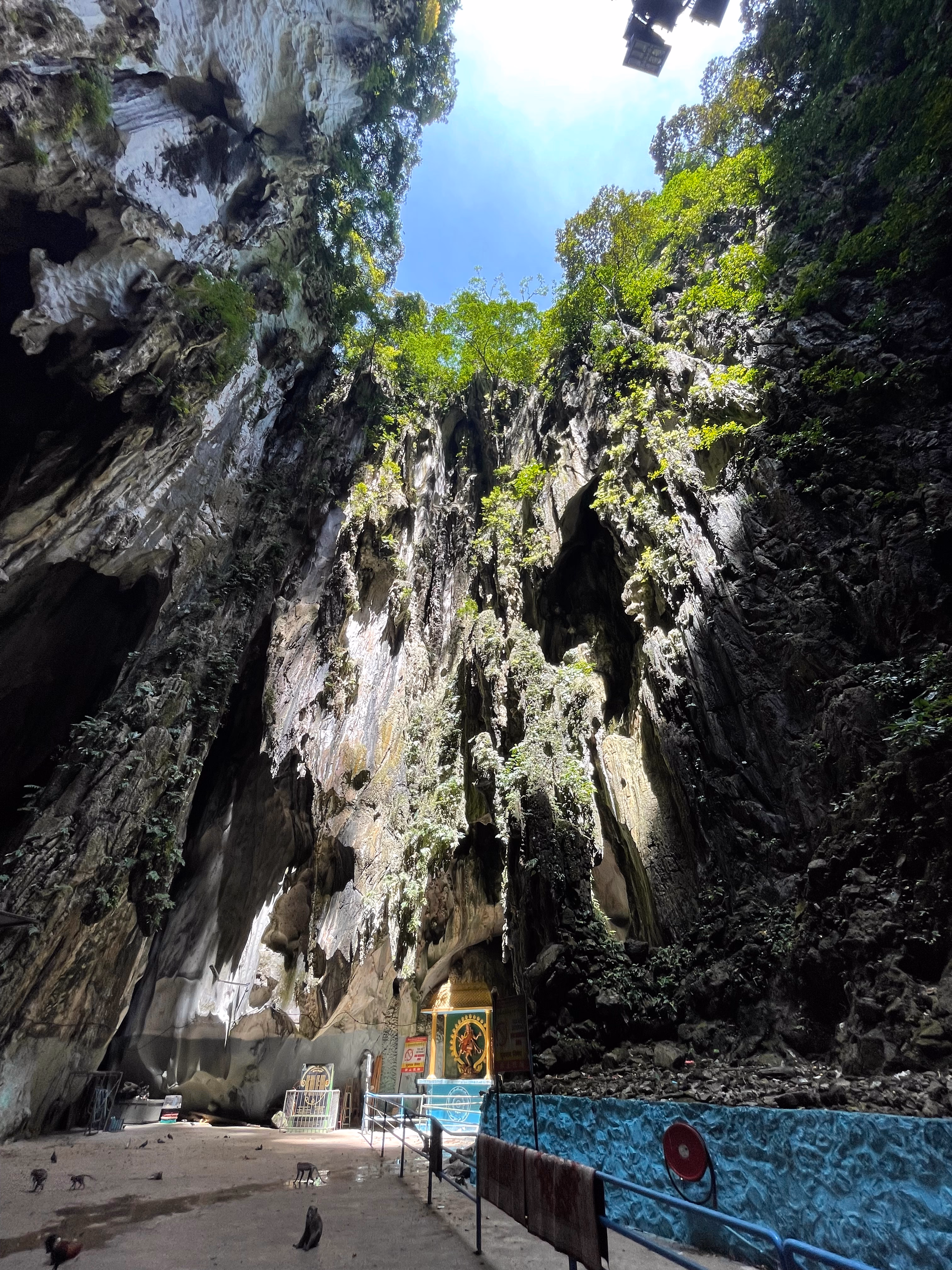 Inside the Batu Caves.