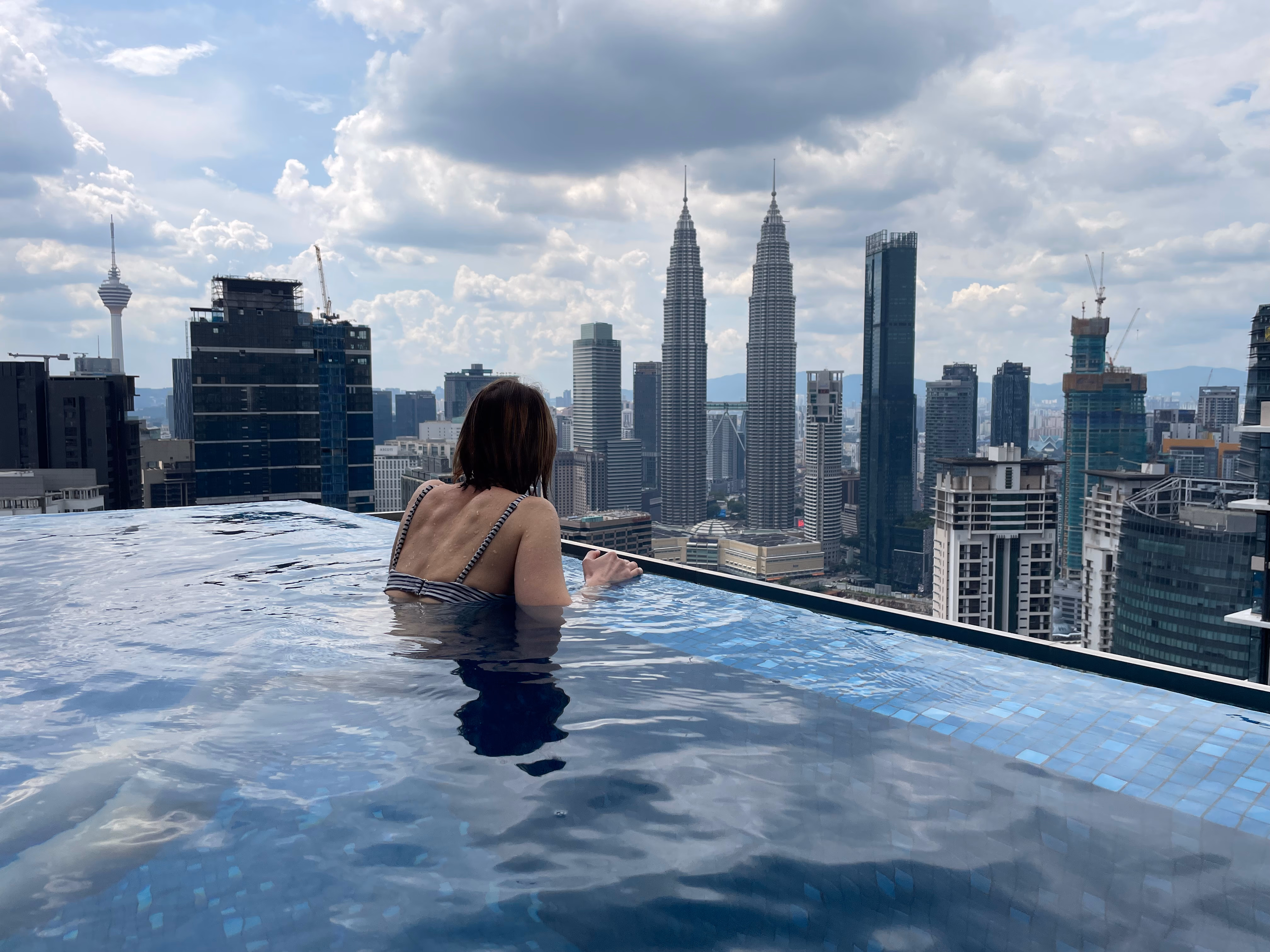 The view from the 52nd floor was breathtaking.