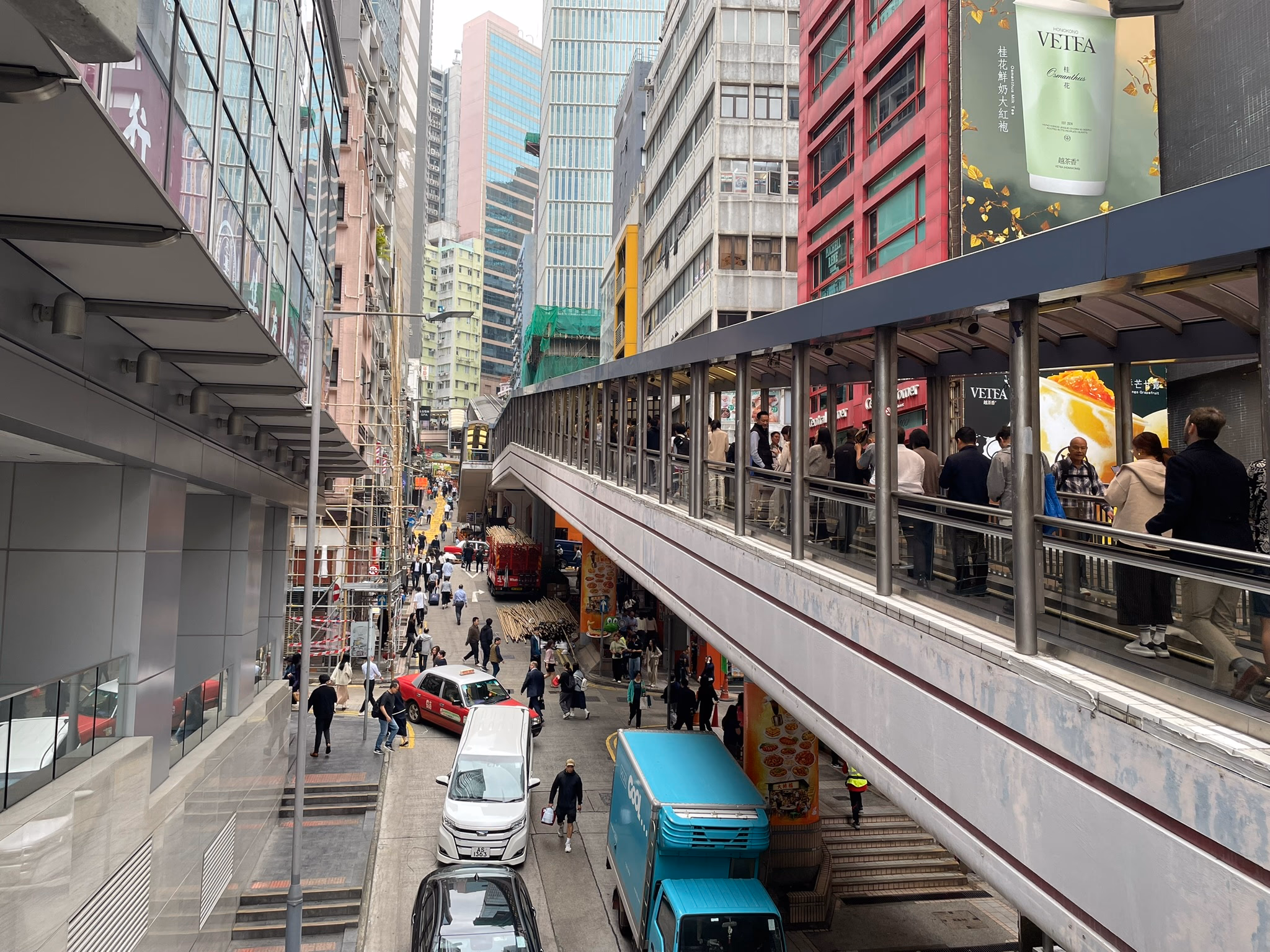 The Mid-Central escalator.