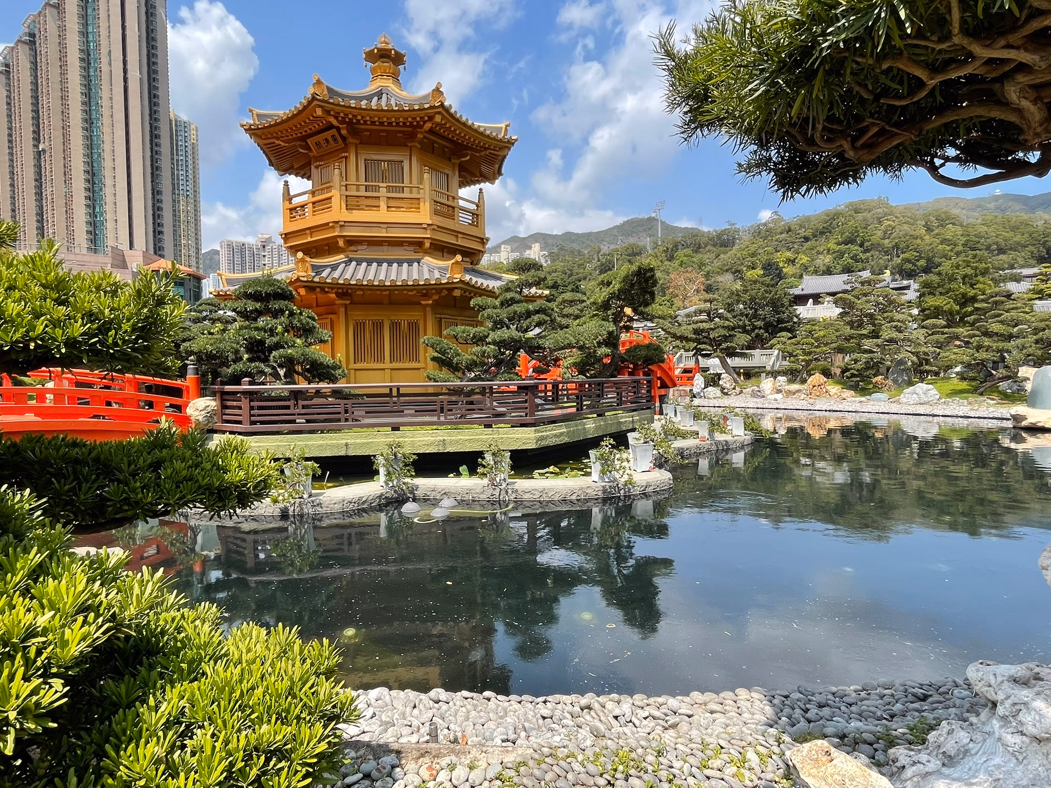 Nan Lian Garden golden pavilion.