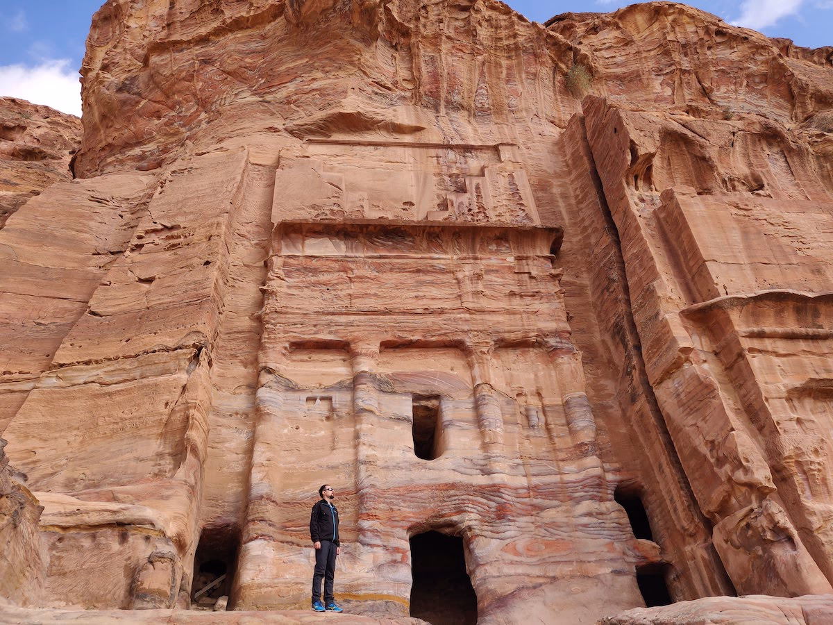 The Royal tombs alley in Petra