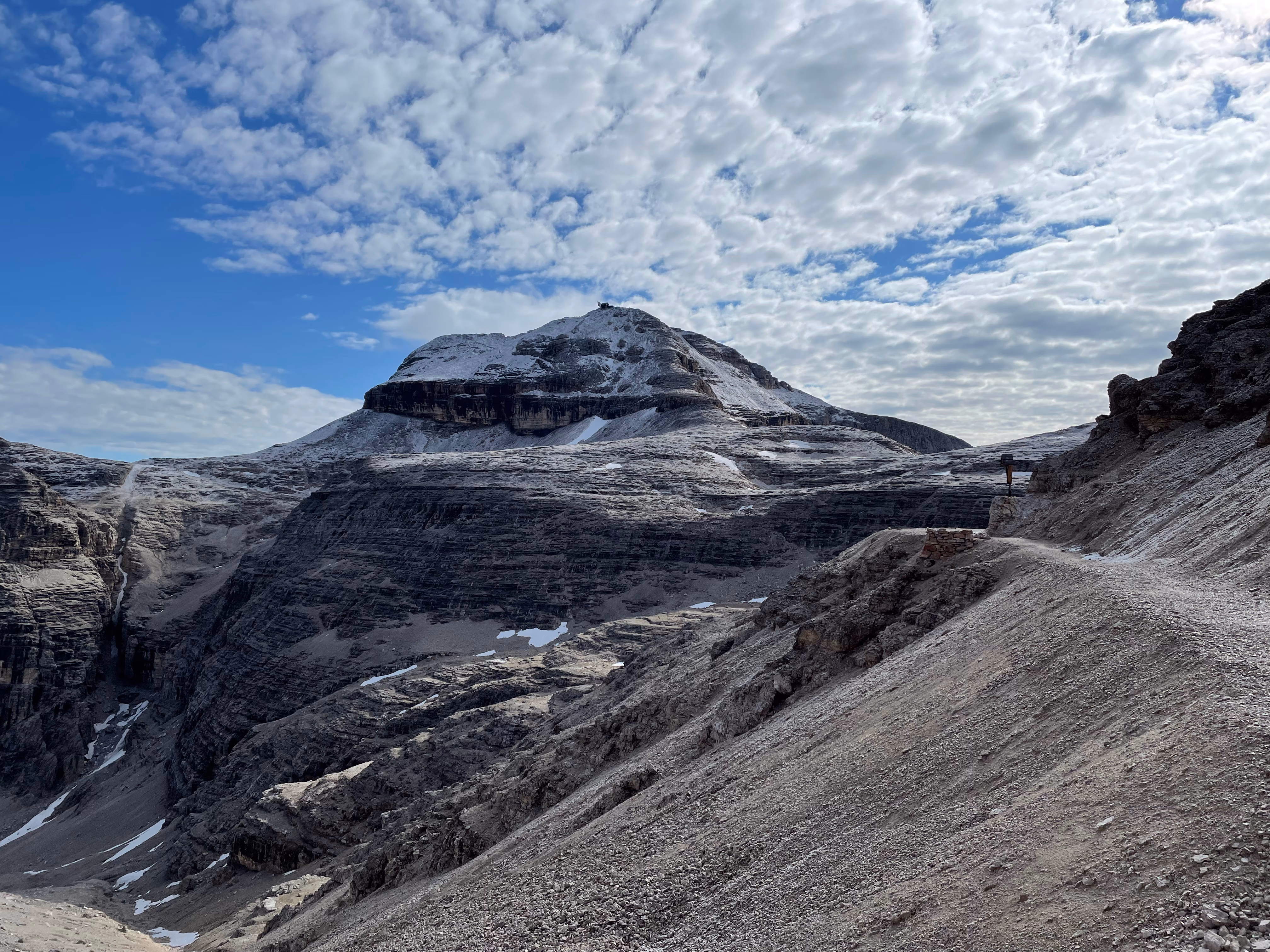 Piz Boe peak with the Sella group in the background