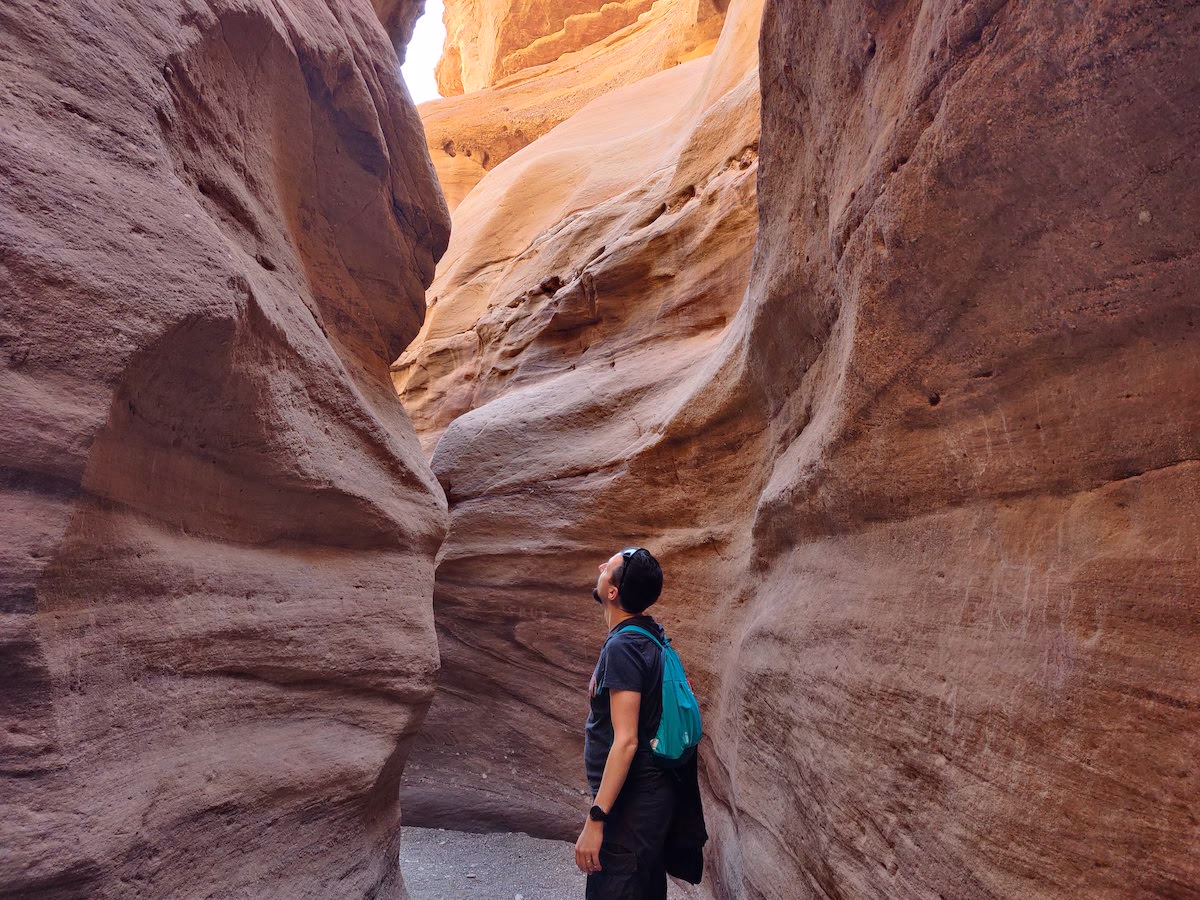 Narrow dry canyon