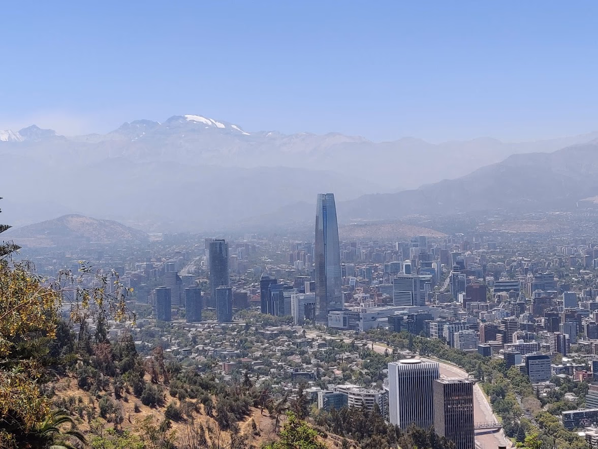 Santiago from above.