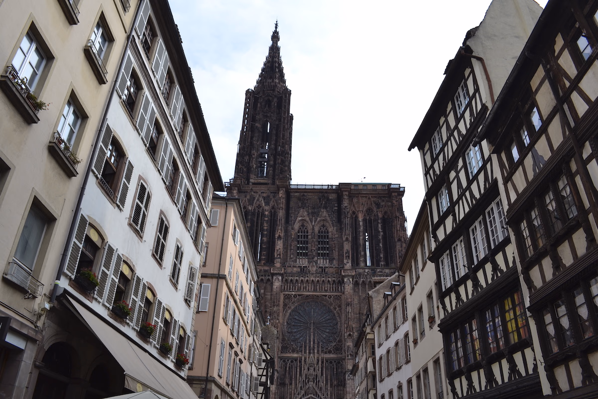 Strasbourg Cathedral, in the heart of the city.
