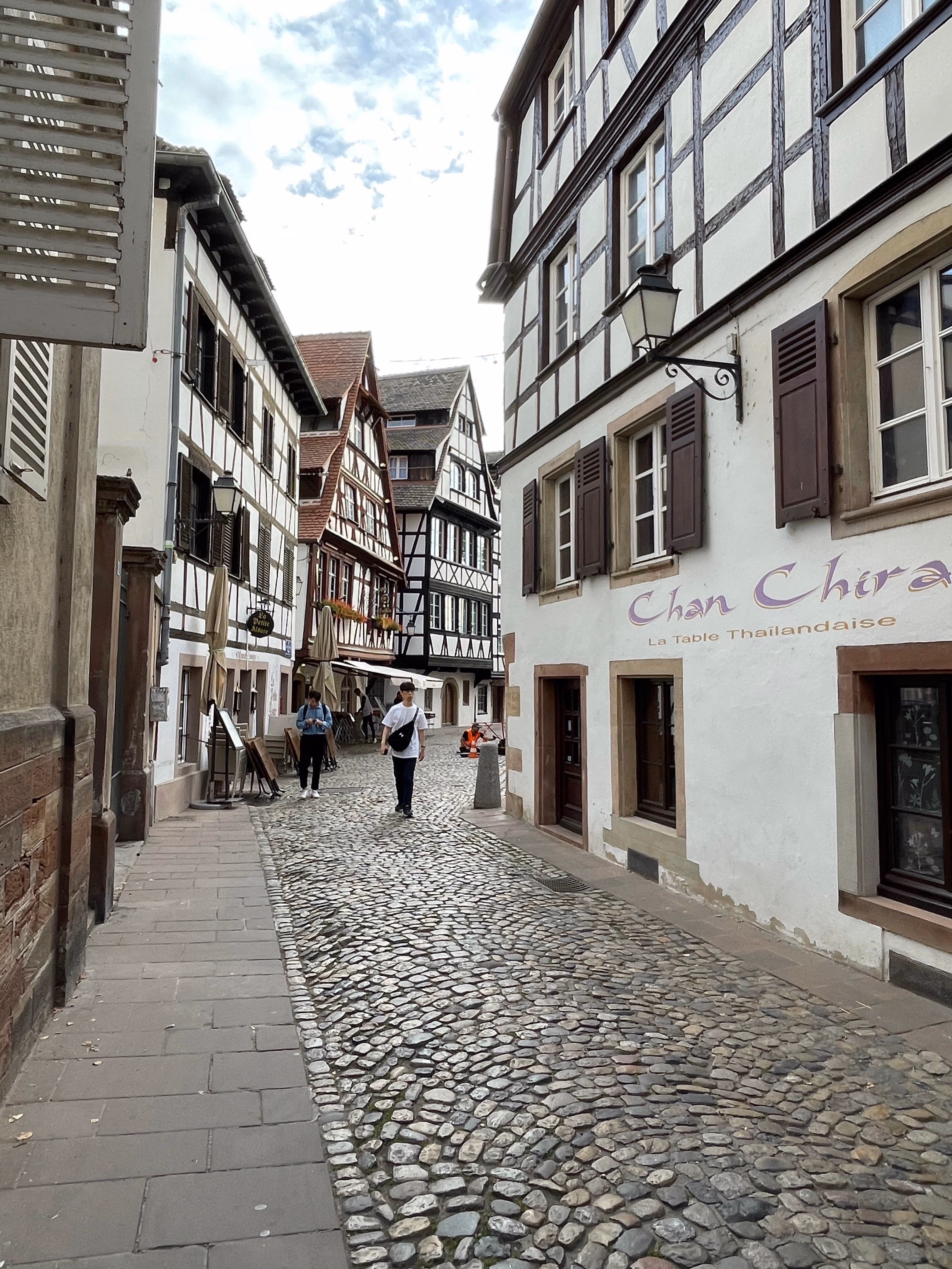 Narrow streets in Petite France.