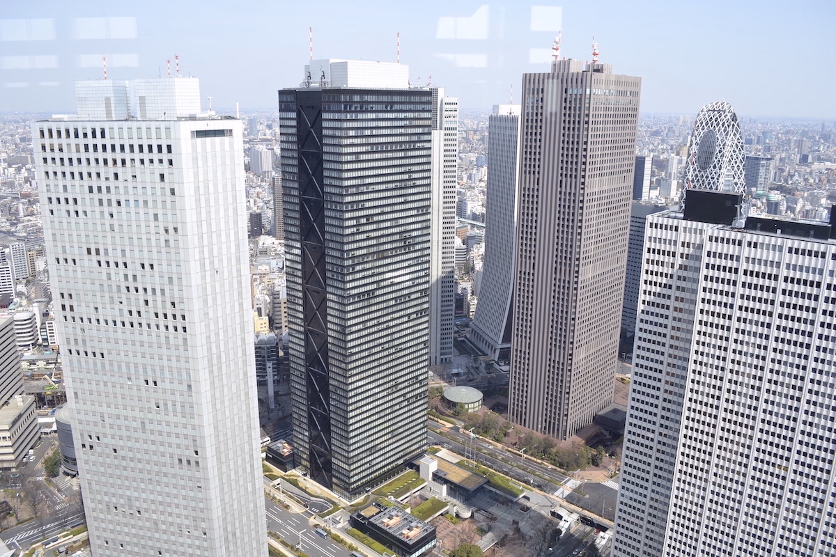 High-rise buildings in Shinjuku, seen from Tocho.