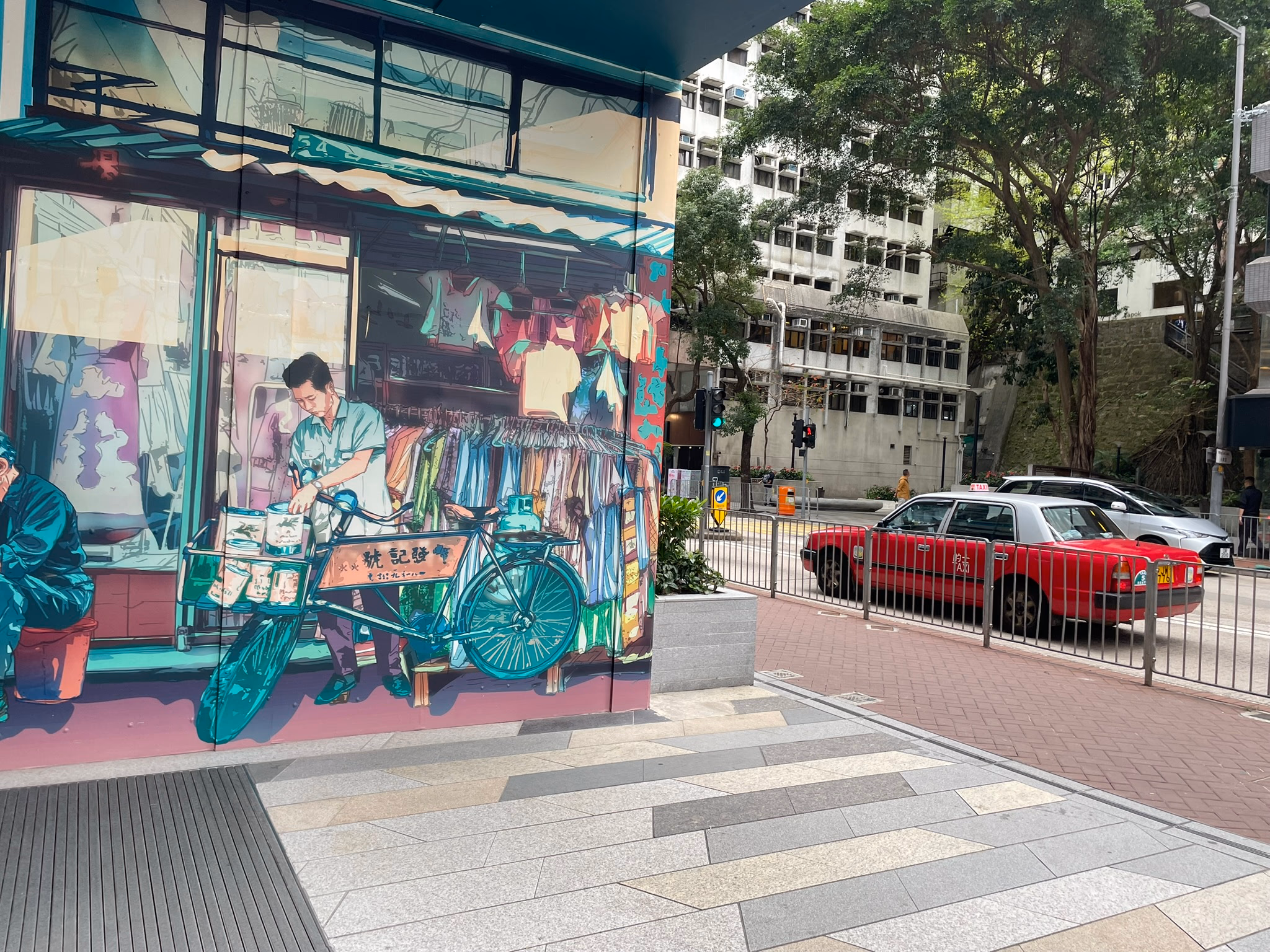 A random street corner in Wan Chai.